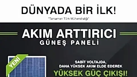 CW Enerji “Akım Arttırıcı Güneş Paneli” Üretti