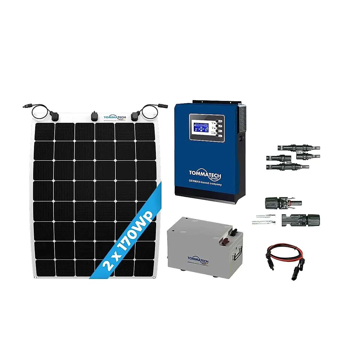 2 Panel(170Wp) 3kWe Off-Grid(24V) Solar Paket
