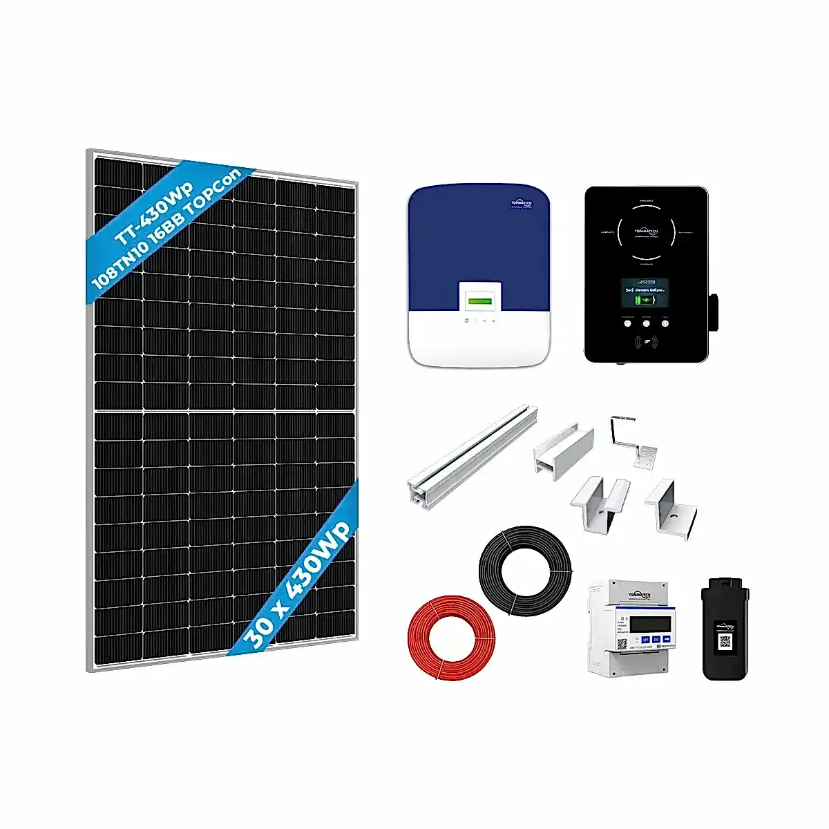 Üç Faz 10kWe Trio Atom On Grid Large Paket