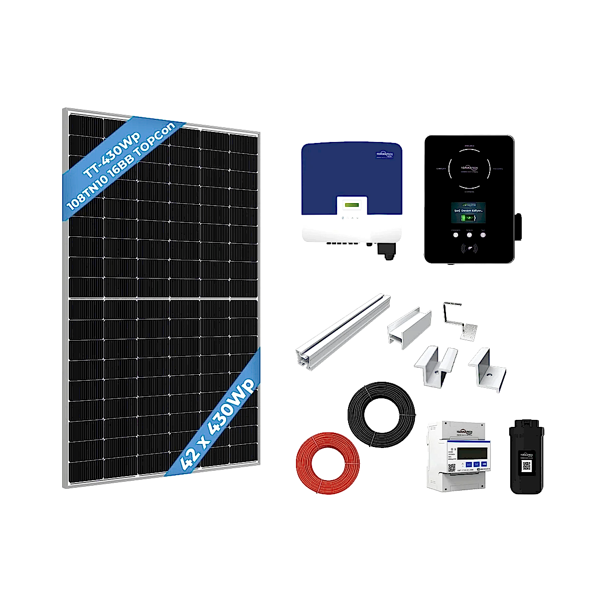 Üç Faz 15kWe On Grid Large Paket