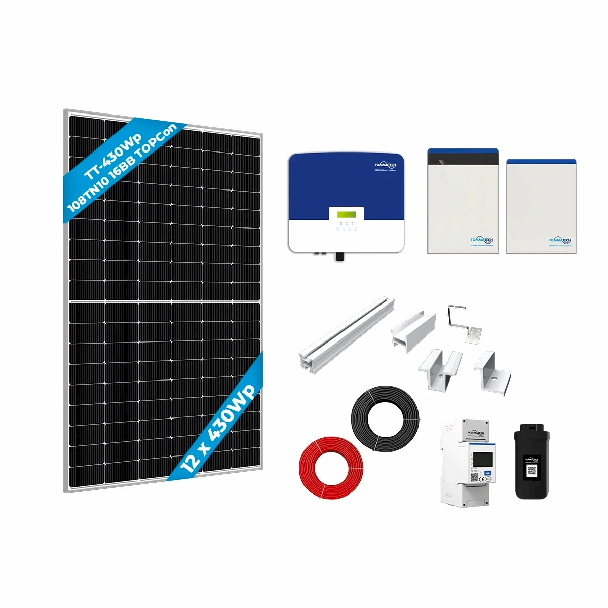 Tek Faz 6kWe Hibrit Small Paket